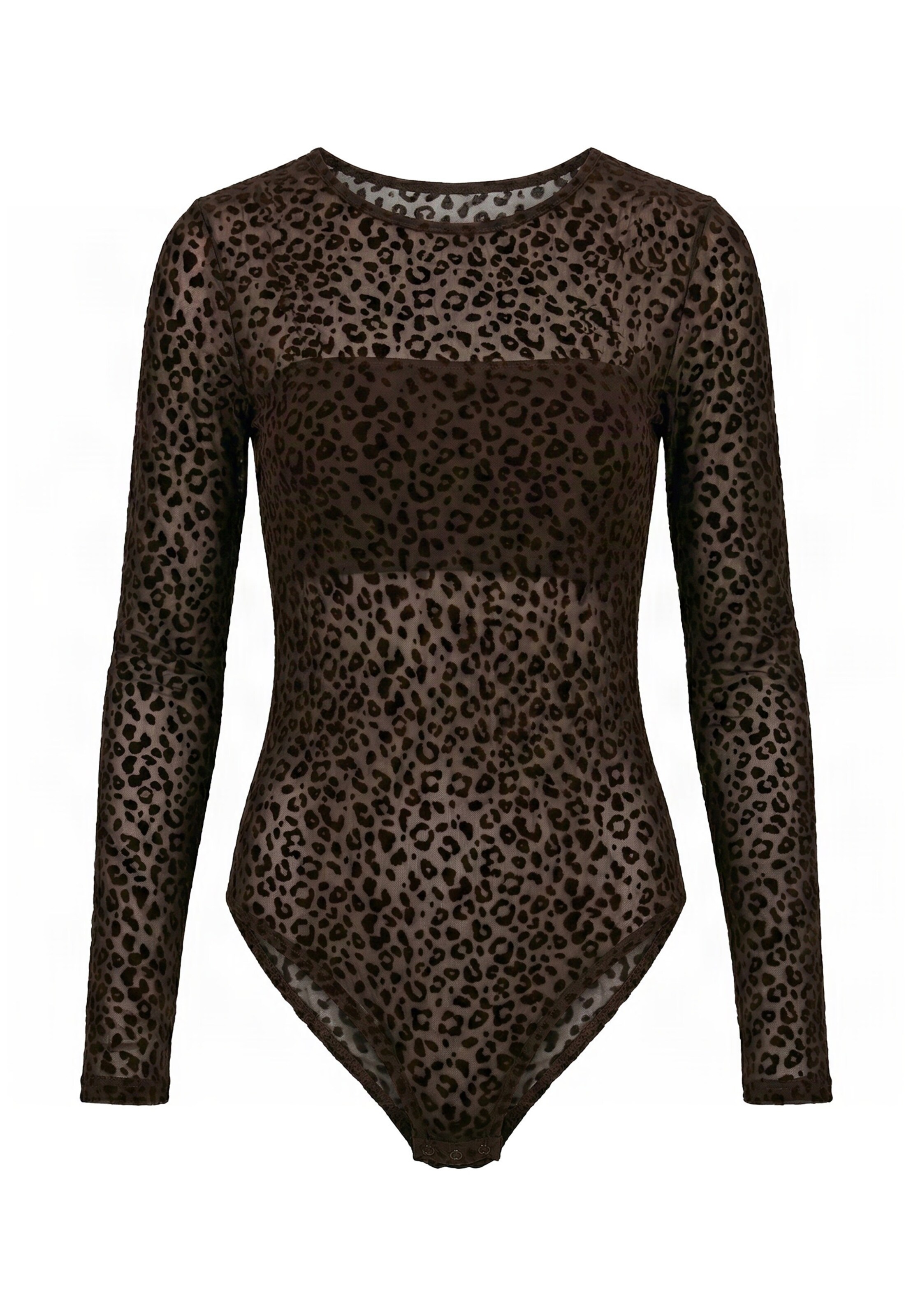 Urban Classics Shirt bodysuit in Brown: front
