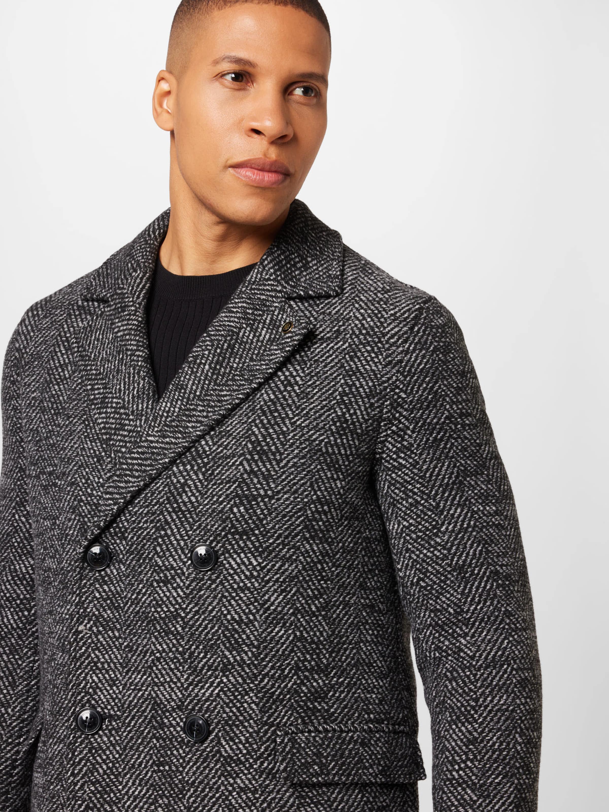 Burton menswear clearance overcoat in black