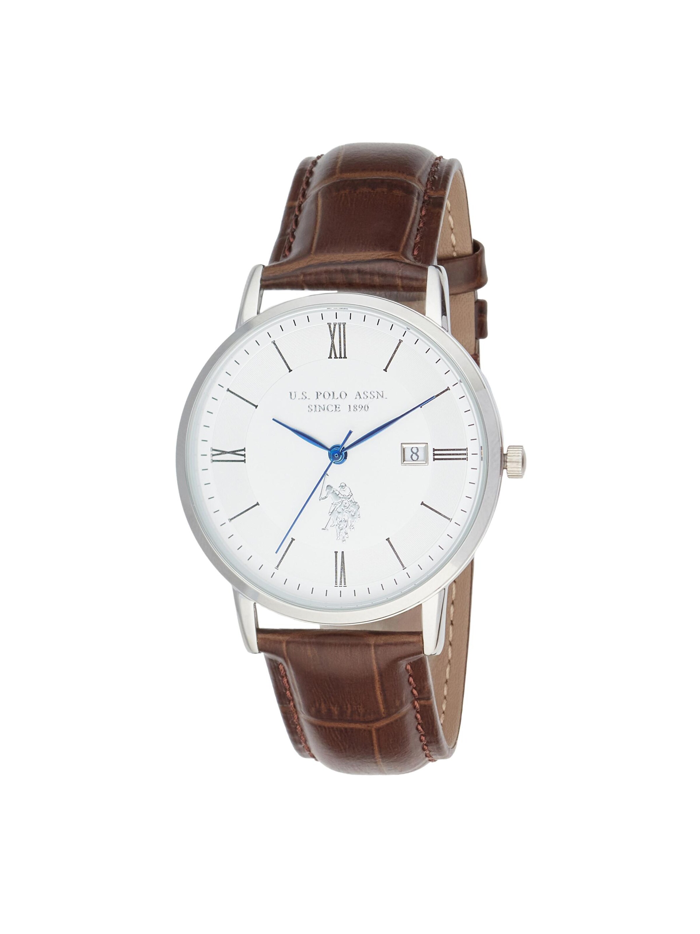 U.S. POLO ASSN. Analog watch 'Viktor' in Brown: front