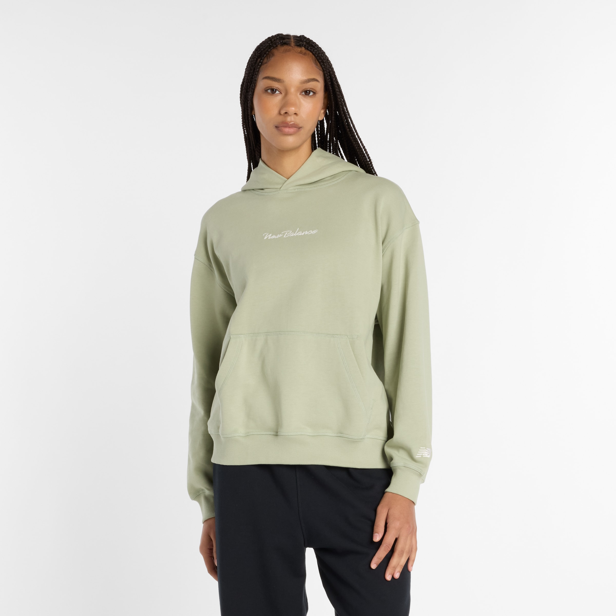 Sweat de sport 'Athletics Script' new balance en vert : devant