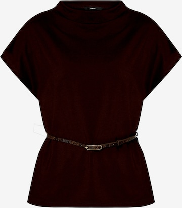 T-shirt zero en marron : devant