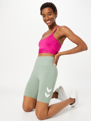 Hummel Skinny Sportbroek 'GRACE' in Groen