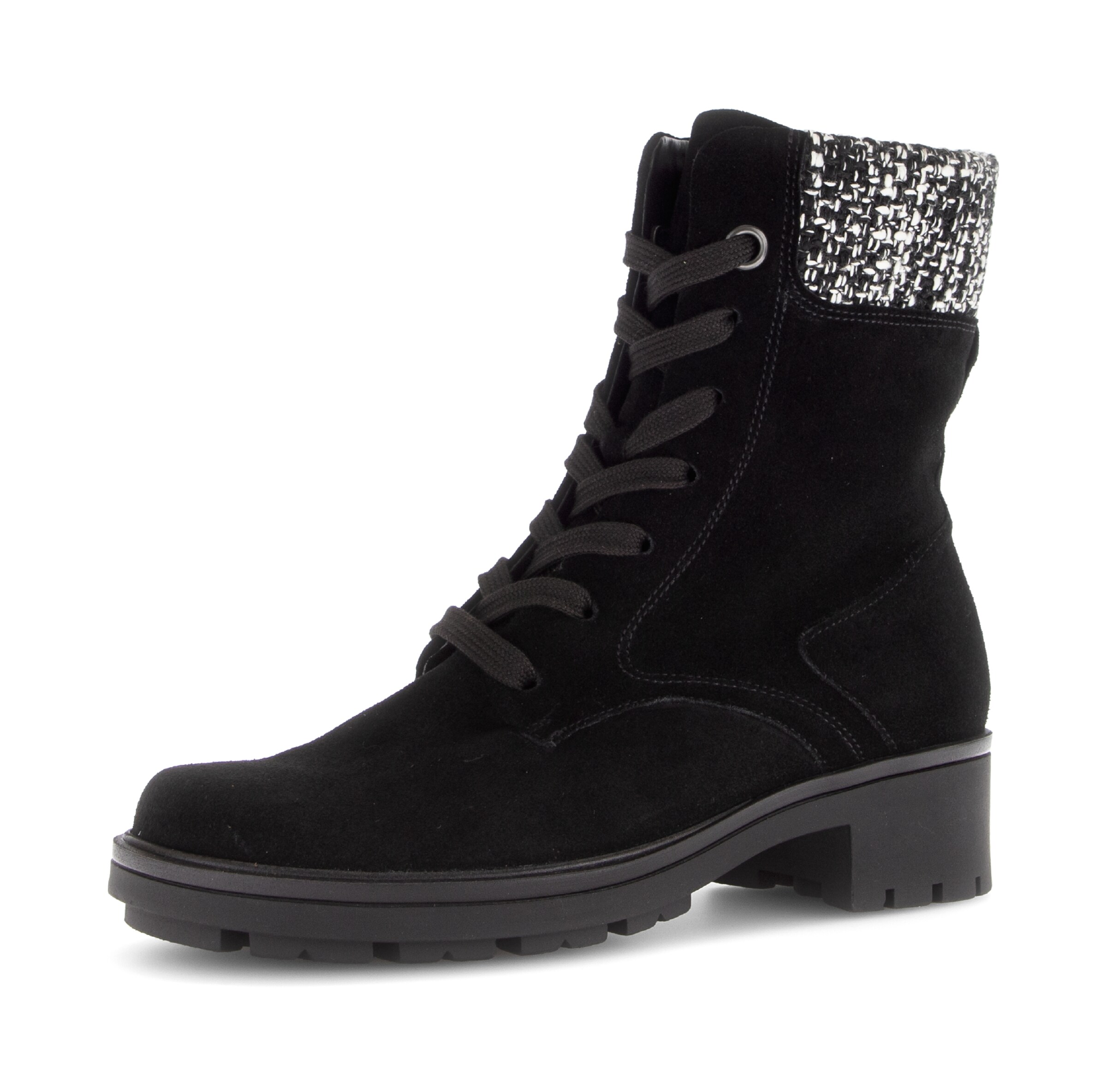 GABOR Schnürstiefelette in Schwarz: Vorderseite