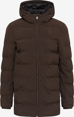 Manteau d’hiver Schmuddelwedda en marron : devant