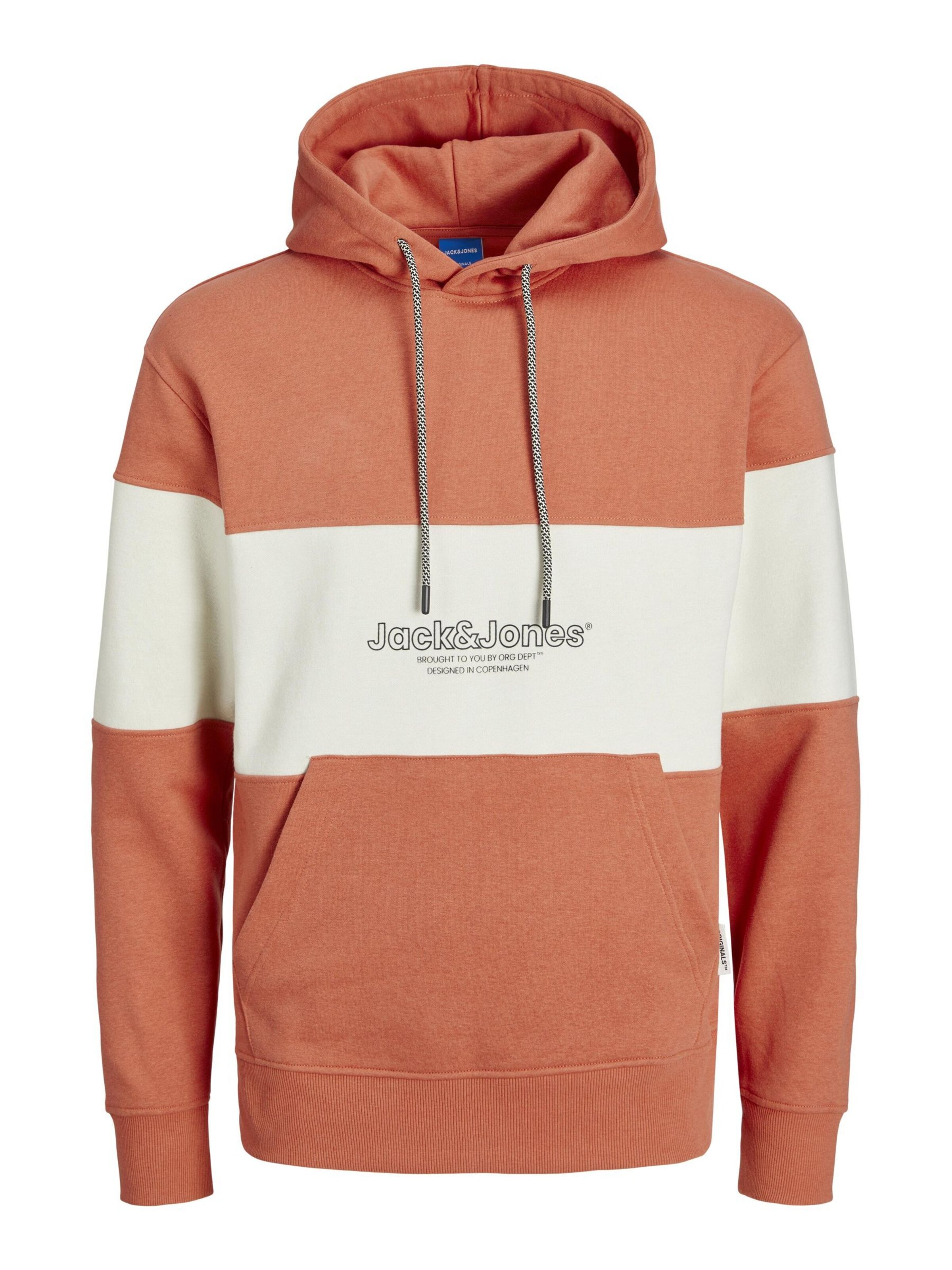 Sweat-shirt 'JORLakewood' JACK & JONES en orange : devant