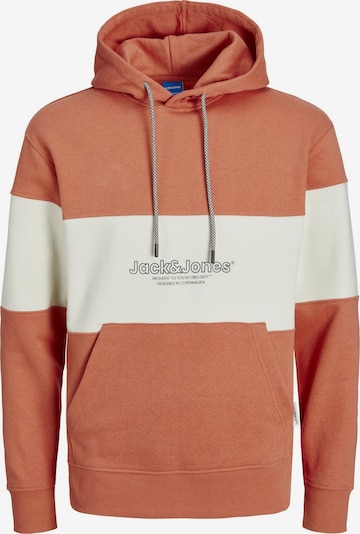 JACK & JONES Sweat-shirt 'Lakewood' en pêche / noir / blanc cassé, Vue avec produit