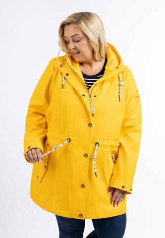 Manteau fonctionnel Schmuddelwedda en jaune : devant