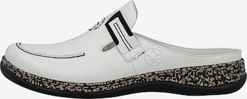 Rieker Clogs 'Basic' in White: front