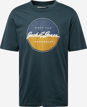 T-Shirt 'WAYNE' JACK & JONES en vert : devant