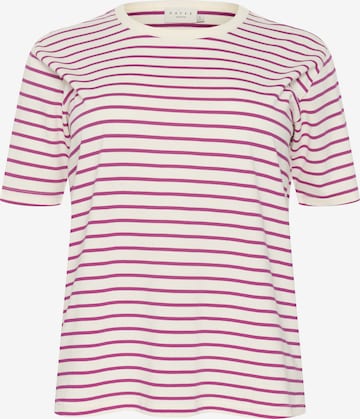 T-shirt KAFFE CURVE en blanc : devant