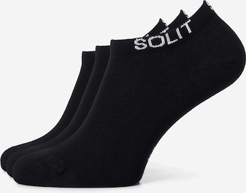 Chaussettes 'Classic Cotton (zwart)' SOLIT socks en noir : devant