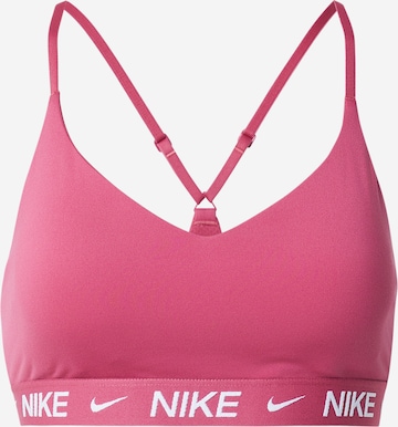 NIKE Bralette Sports Bra 'INDY' in Pink: front