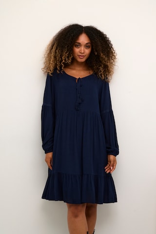 Robe 'Ninny' Cream en bleu : devant