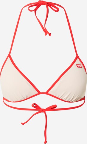 DIESEL Triangel Bikinitop in Beige: voorkant