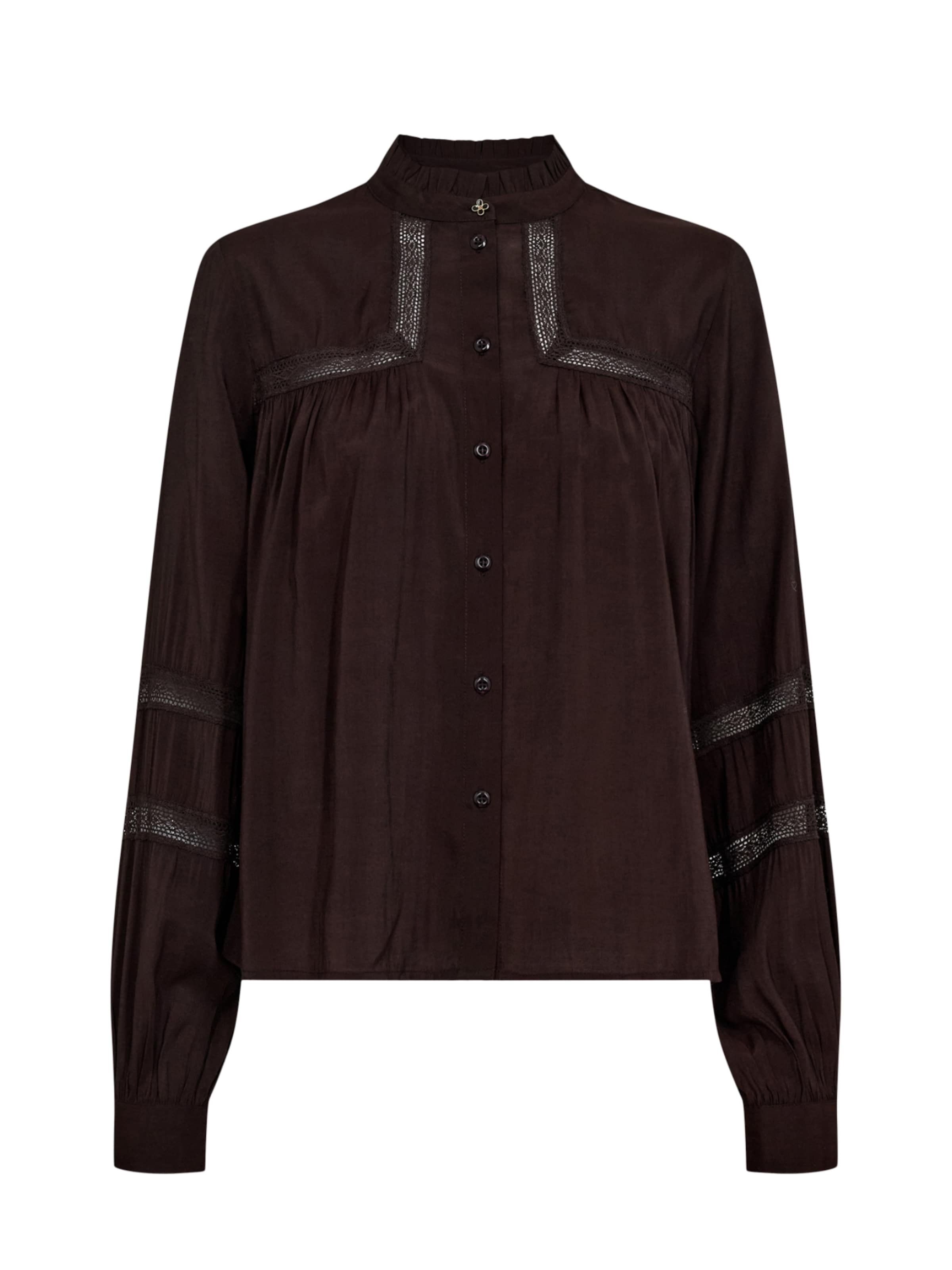 Camicia da donna ' RIKA ' di NÜMPH in nero: frontale