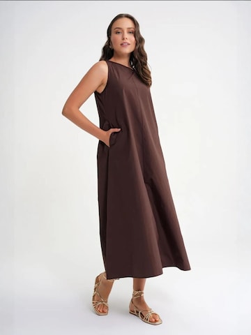 MixRay Dress 'Maxi' in Brown
