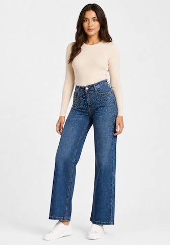 Wide Leg Jean Elara en bleu