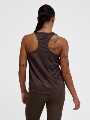 Hummel Sports top in Brown