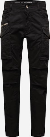 Pantalon cargo 'Joe' REPLAY en noir : devant