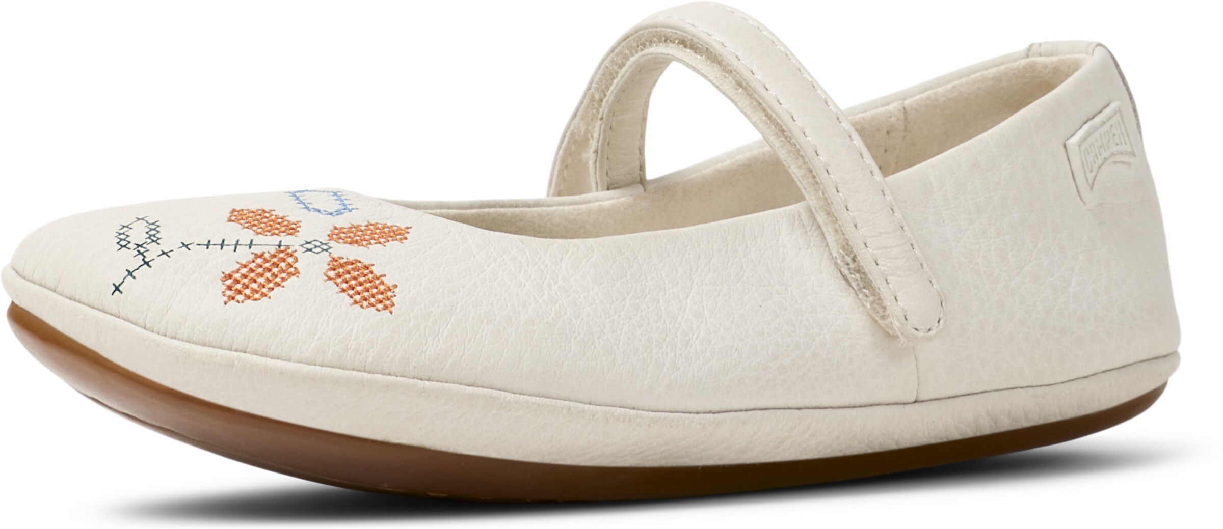 Ballerina 'Right' di CAMPER in bianco: frontale