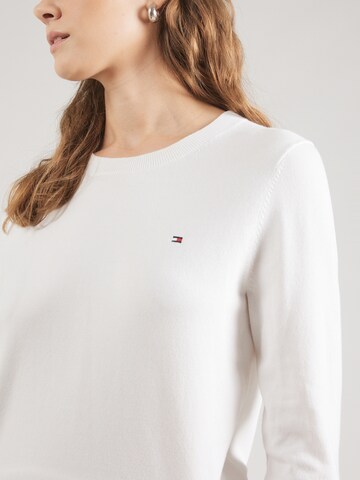 TOMMY HILFIGER Pullover in Weiß