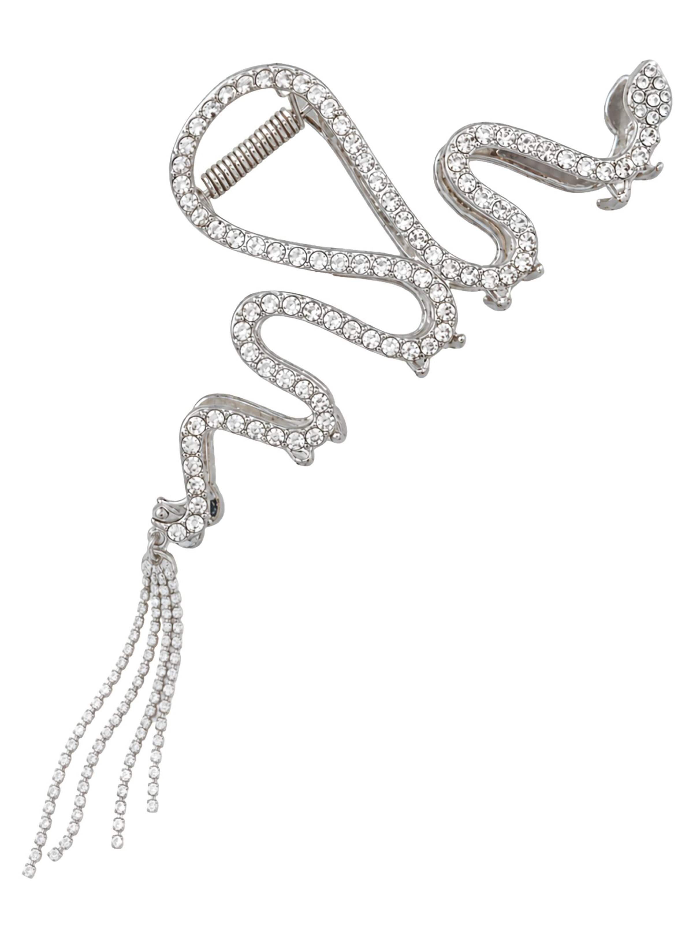 soho Hair accesoires Hair jewelry 'Risa Metal Hair Claw - Silver' in One Size in Silver, Item view