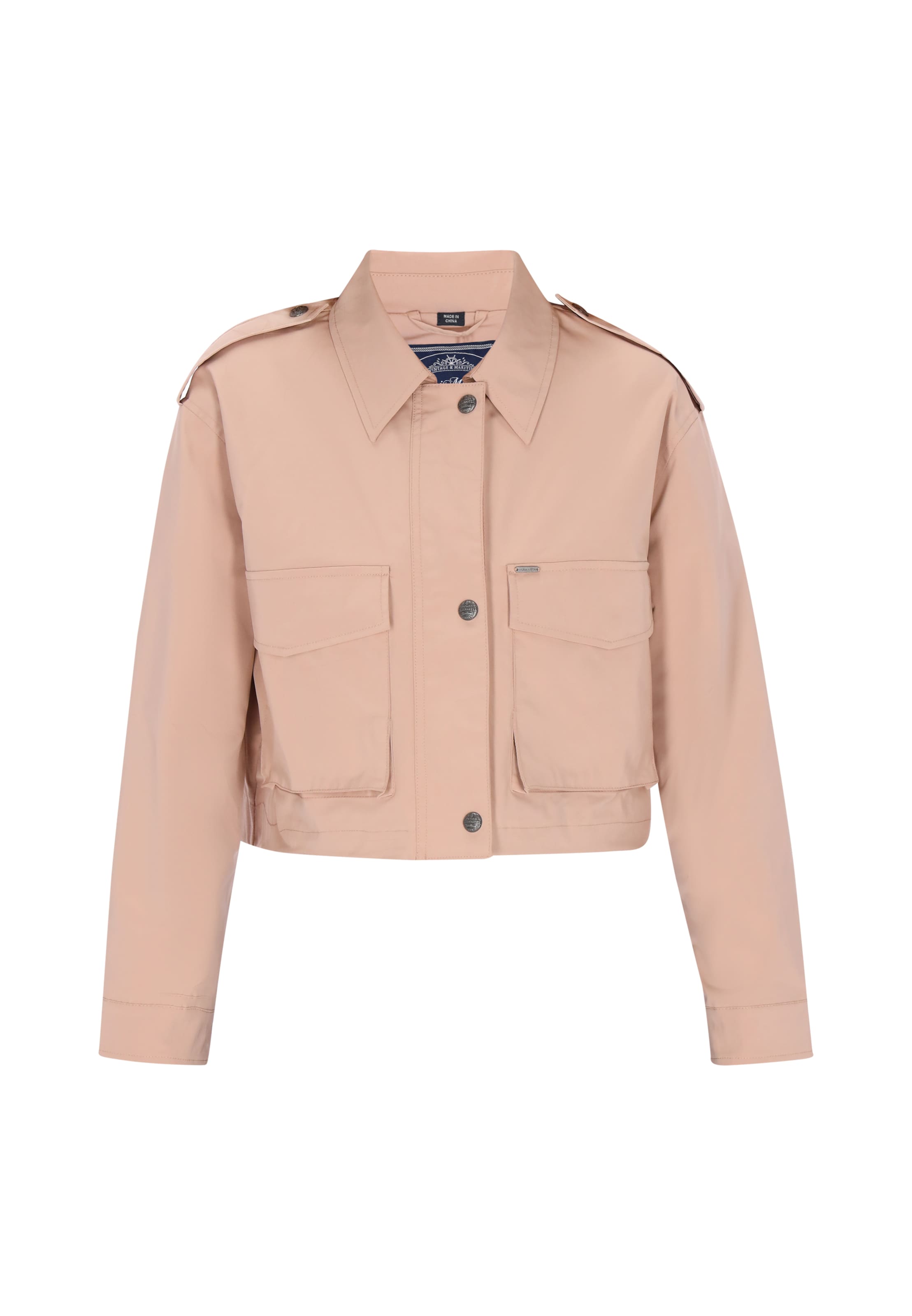 Veste mi-saison DreiMaster Maritim en beige : devant