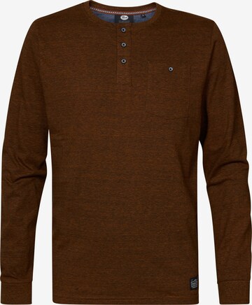 Petrol Industries Shirt in Bruin: voorkant