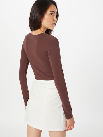 ABOUT YOU x Antonia Shirt 'Elia' in Brown