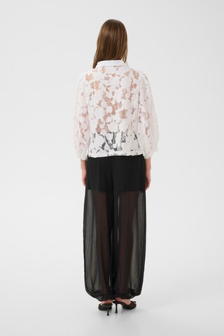 KAREN BY SIMONSEN Bluse 'KBEna Frosty' i hvid