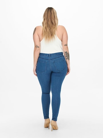 ONLY Carmakoma Skinny Jeans 'Thunder' in Blau