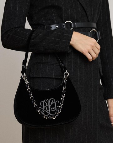 Borsa a spalla di Lauren Ralph Lauren in nero