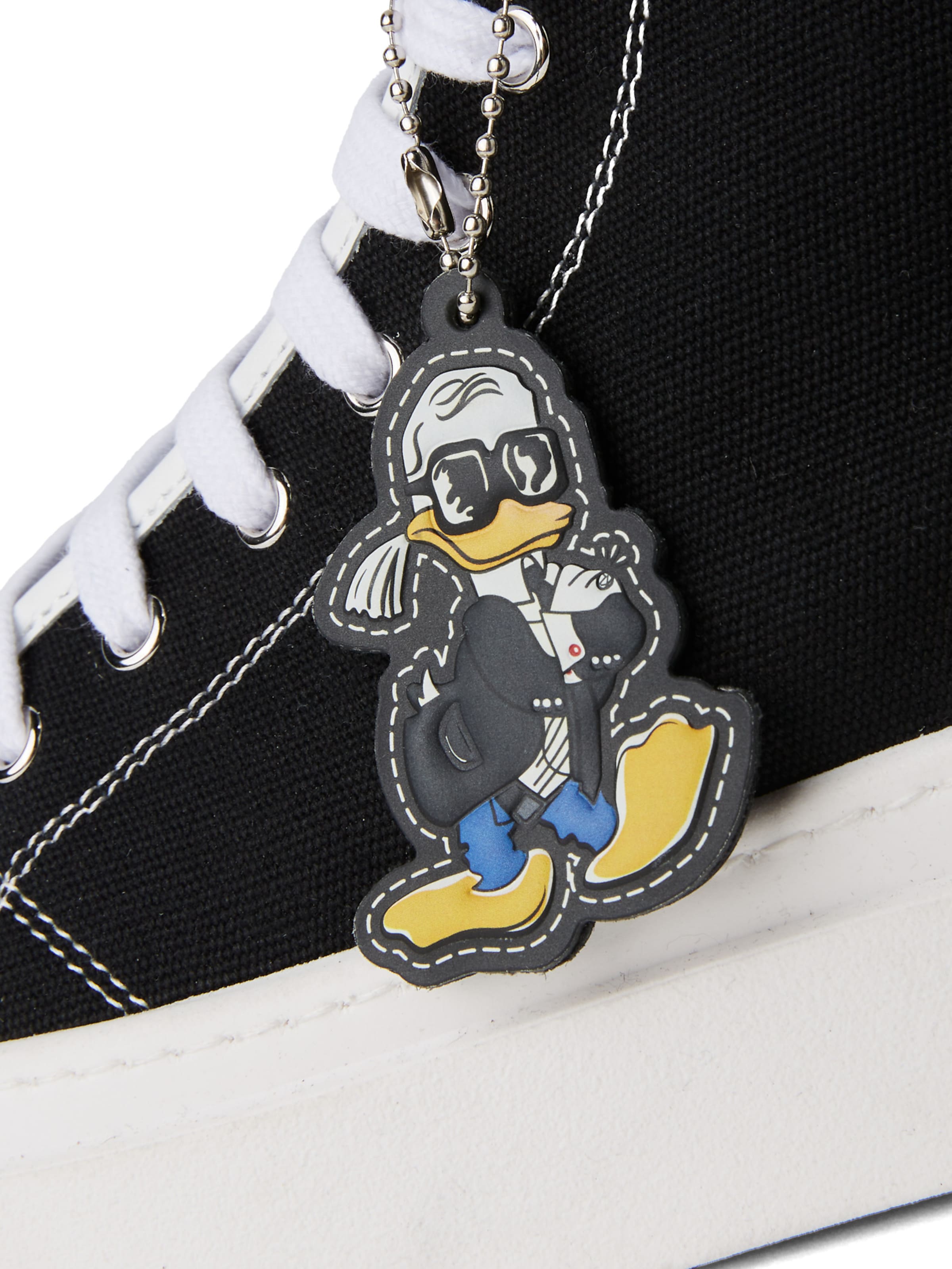 Baskets hautes 'Disney x KL' Karl Lagerfeld en noir