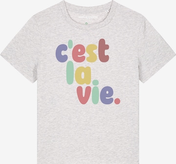 Watapparel Shirt 'c'est la vie' in Grey: front