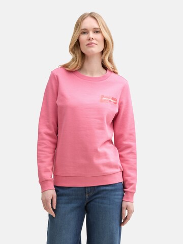 TOM TAILOR Sweatshirt in Pink: Vorderseite