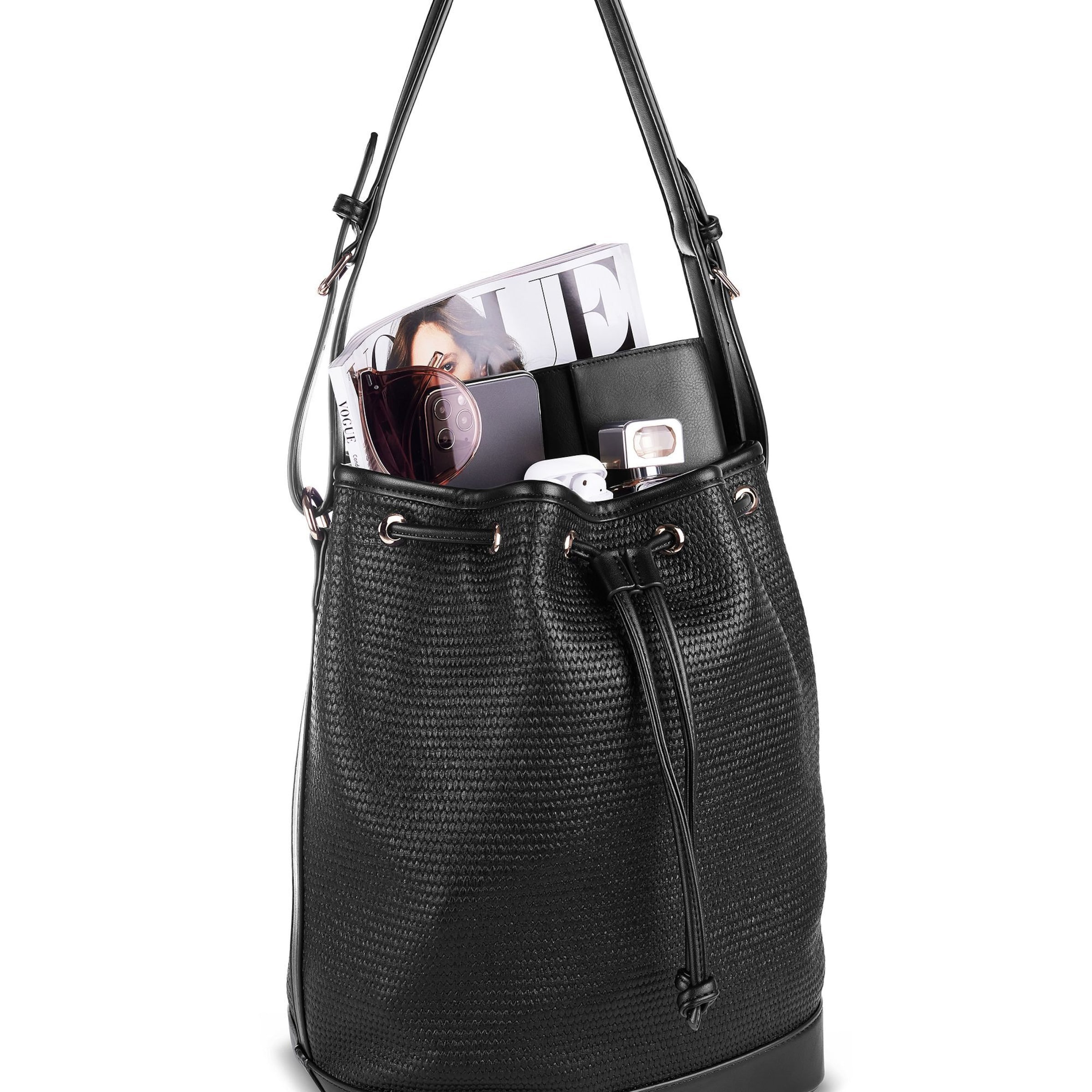 bugatti Beuteltasche 'Isa' in Schwarz