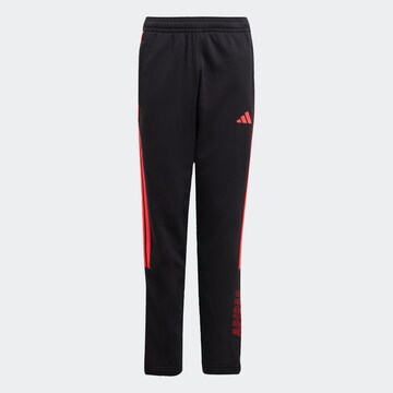 ADIDAS SPORTSWEAR Regular Workout Pants 'Tiro' in Black: front