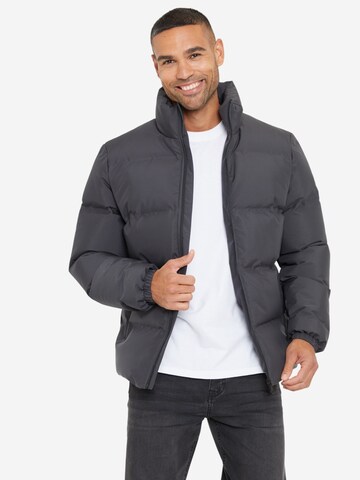 Threadbare Jacke 'Plum' in Grau: Vorderseite