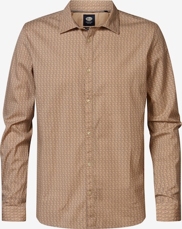 Petrol Industries Regular fit Button Up Shirt in Orange: front