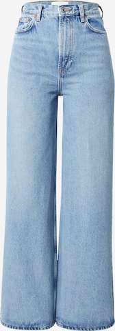 Samsøe Samsøe Zvonové kalhoty Džíny 'REBECCA' – modrá: přední strana