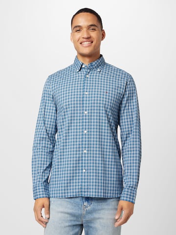 TOMMY HILFIGER Regular Fit Hemd in Blau: predná strana