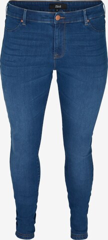 Zizzi Jeggings in Blauw: voorkant