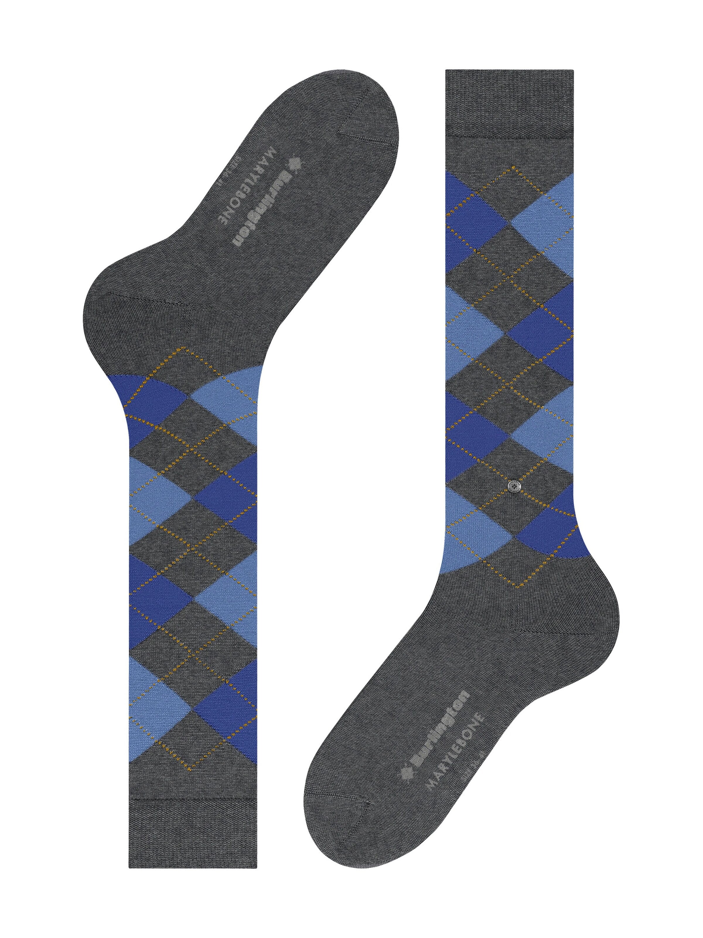 BURLINGTON Over the Knee Socks 'Marylebone' in Grey