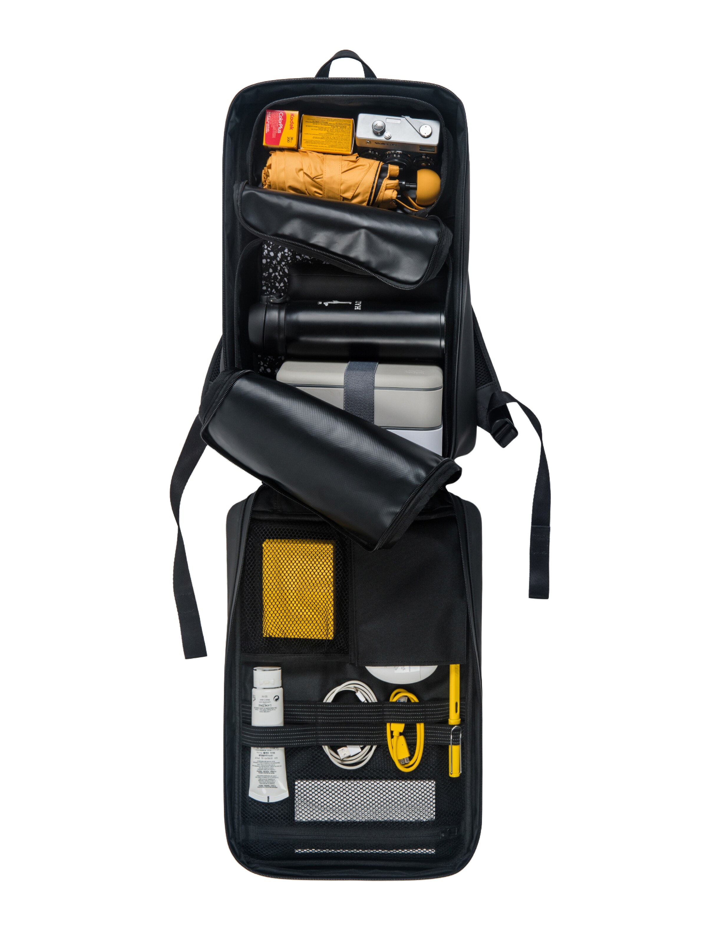 KIWEE Rucksack 'Fisherman Backpack'‌‌‌‌‌‌‌‌ in Schwarz