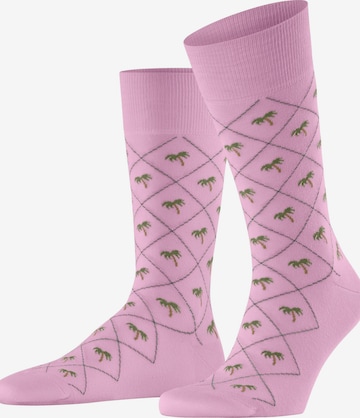 BURLINGTON Socks 'Palm Tree' in Pink: front