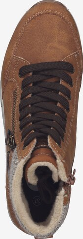 Bama Lace-Up Ankle Boots in Brown