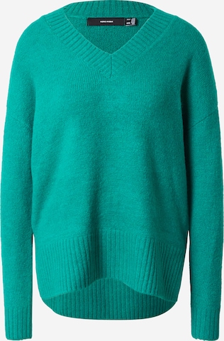 VERO MODA Oversized trui 'LEFILE' in Groen: voorkant