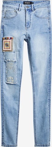 Slimfit Jeans de la Desigual pe albastru: față