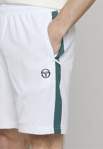 Sergio Tacchini Normální Sportovní kalhoty 'Goccia' – bílá