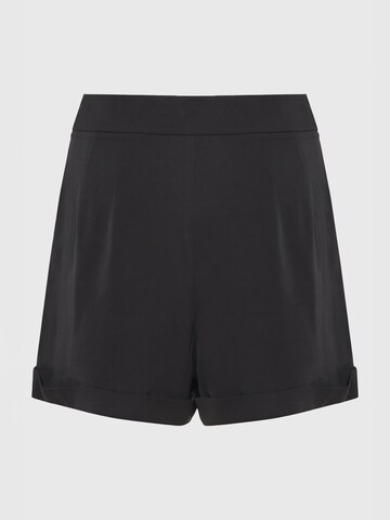 Funky Buddha Loosefit Kalhoty se sklady v pase – černá